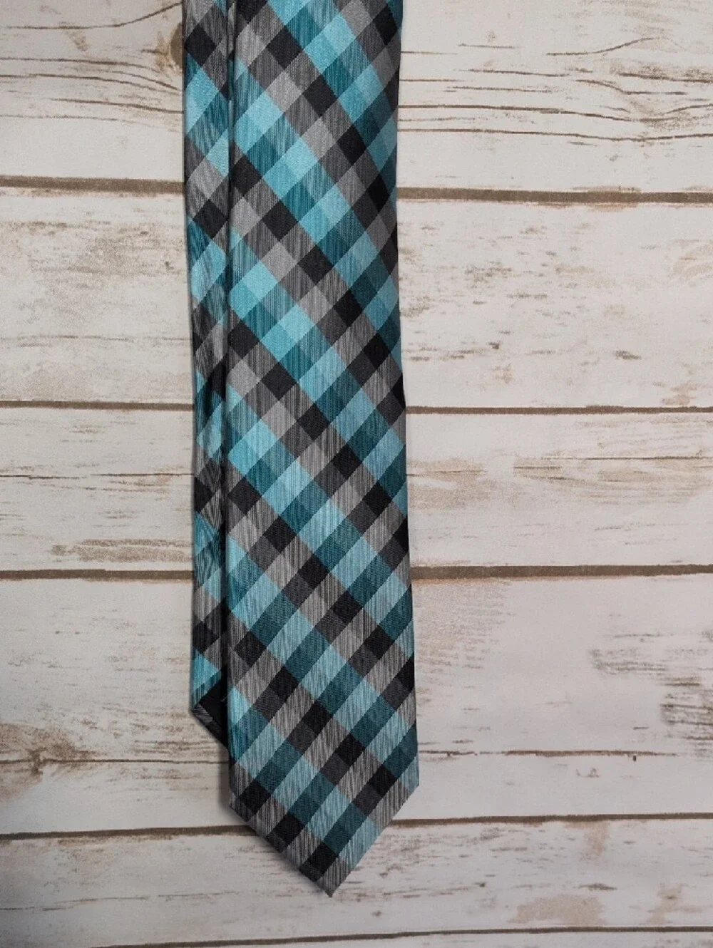 David Taylor Men's Gold, Teal, Burgundy & Gray Patterned Neckties - 4-Pack - Picture 4 of 9